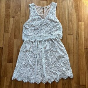 Miami White Lace Mini Dress